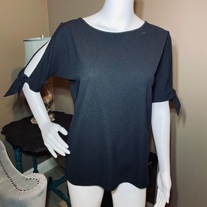 ANN TAYLOR tie sleeve top